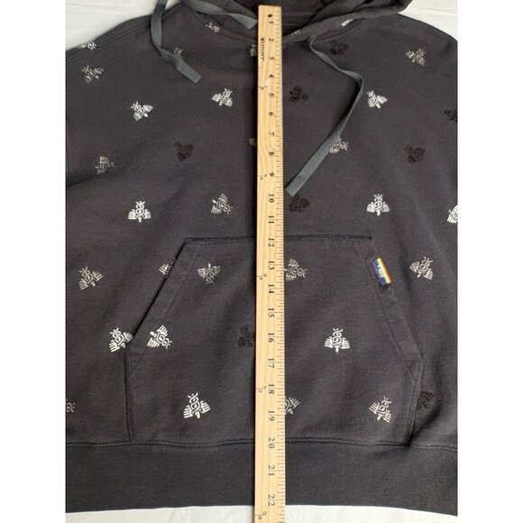 FIGS Grey Cotton Hoodie Embroidered Caduceus AOP Women’s M Medical Nurse Doctor - Picture 12 of 16